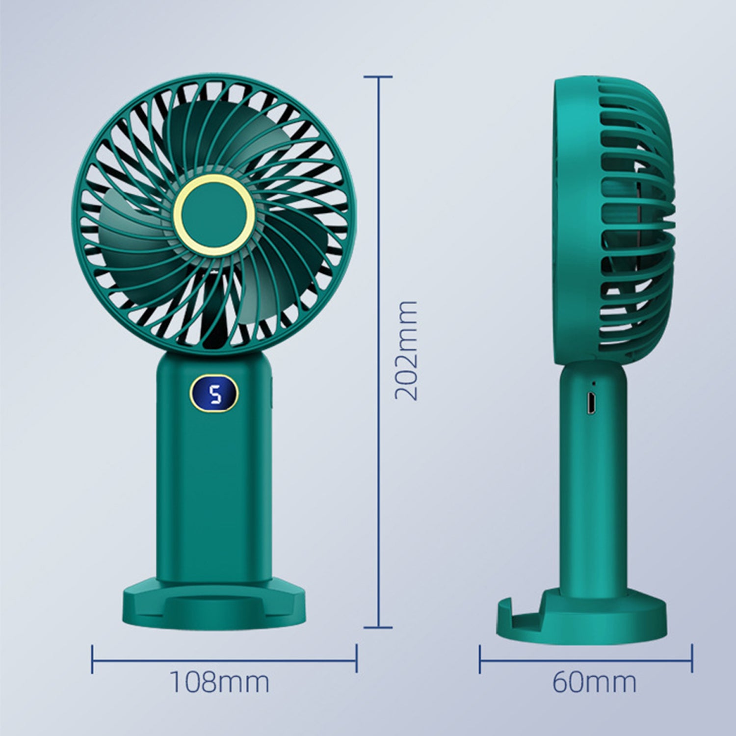 Mini desktop portable holder fan