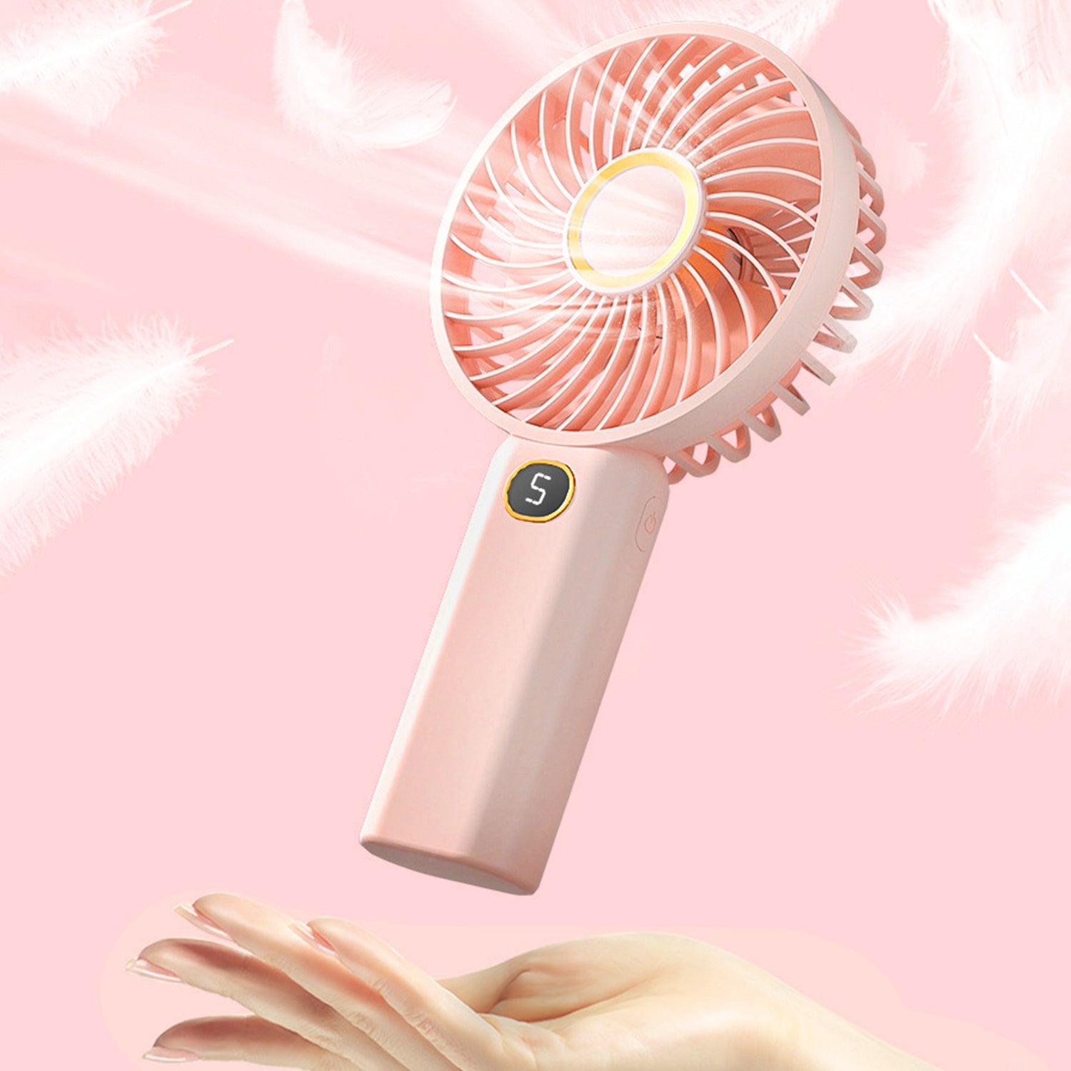 Mini desktop portable holder fan