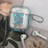 Transparent Floating Glitter Protective Case with Keychain for Airpods