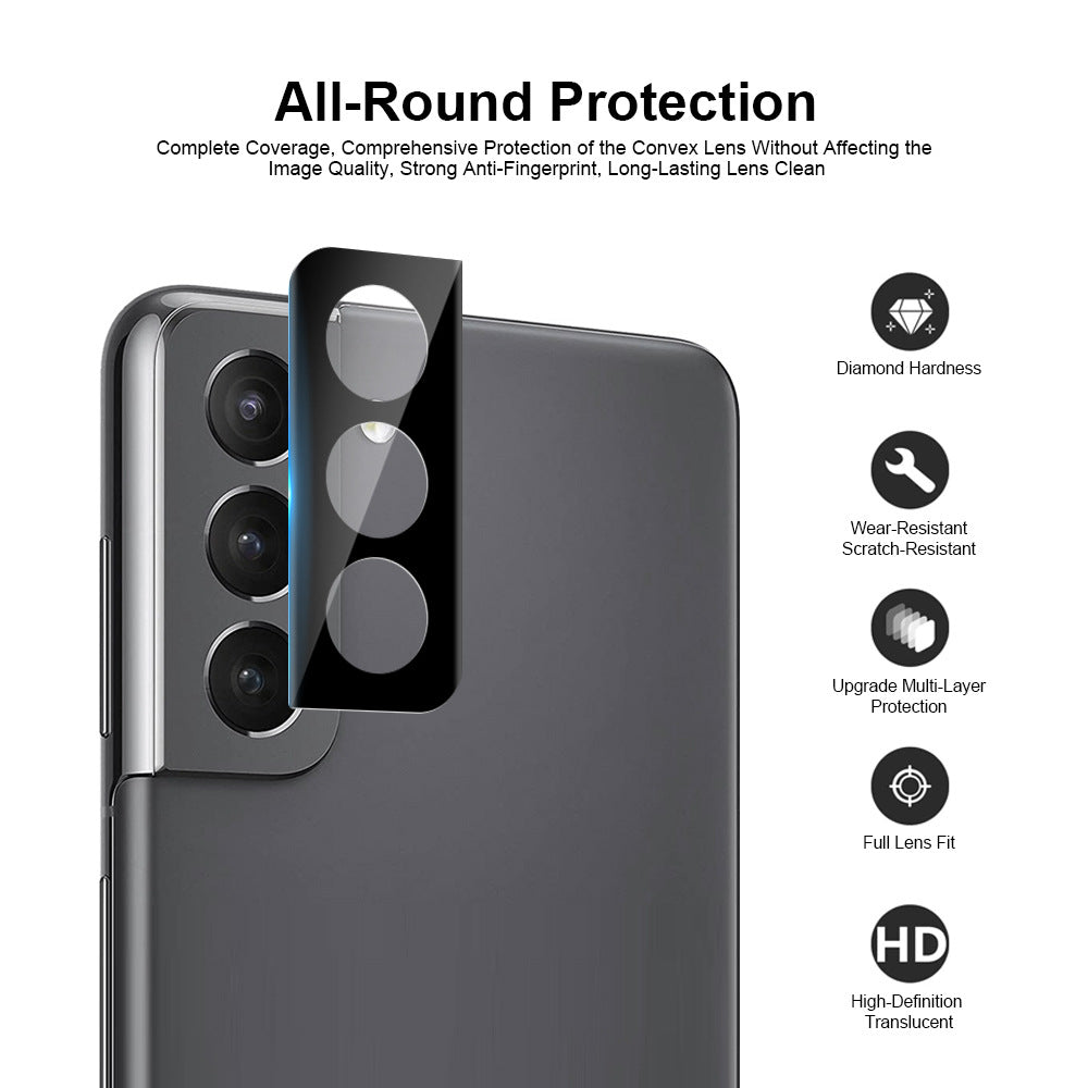 Camera Tempered High Definition Camera Lens Protector for Samsnug Galaxy S22 Plus Black