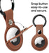 Leather keychain, suitable for AirTag