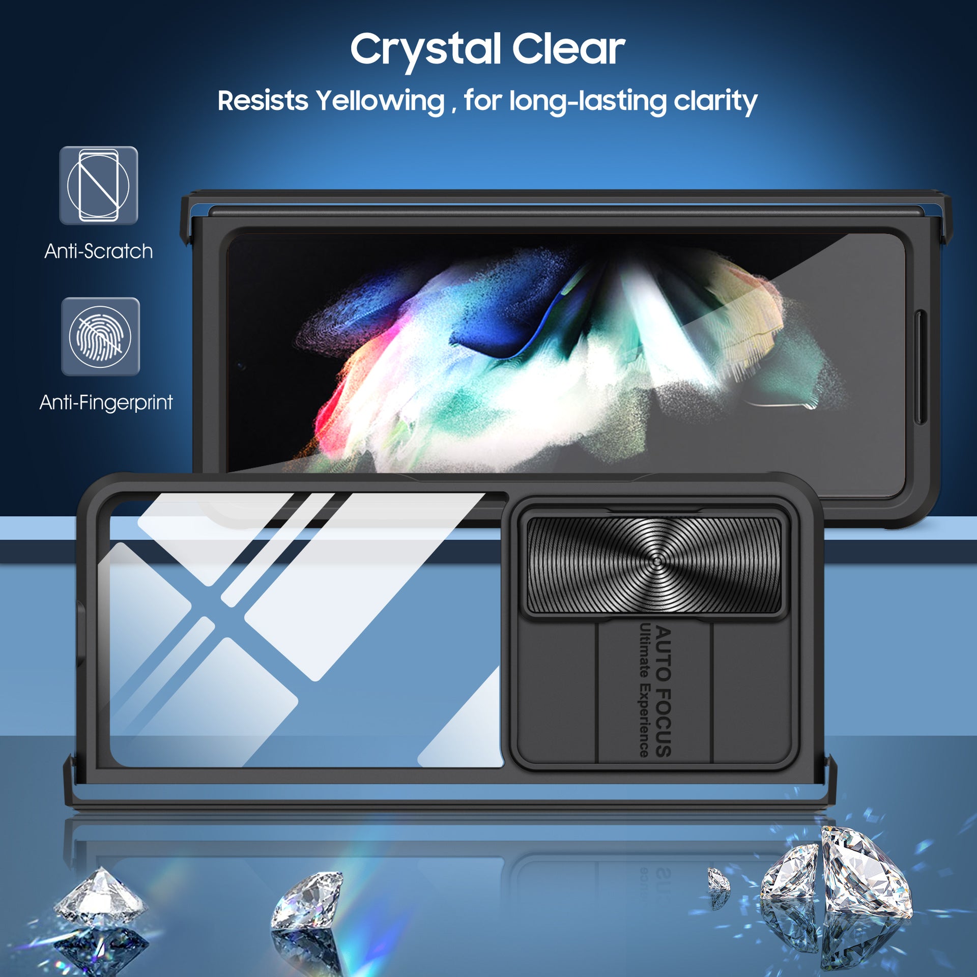 Samsung Galaxy Z Fold 4 transparent acrylic folding screen case