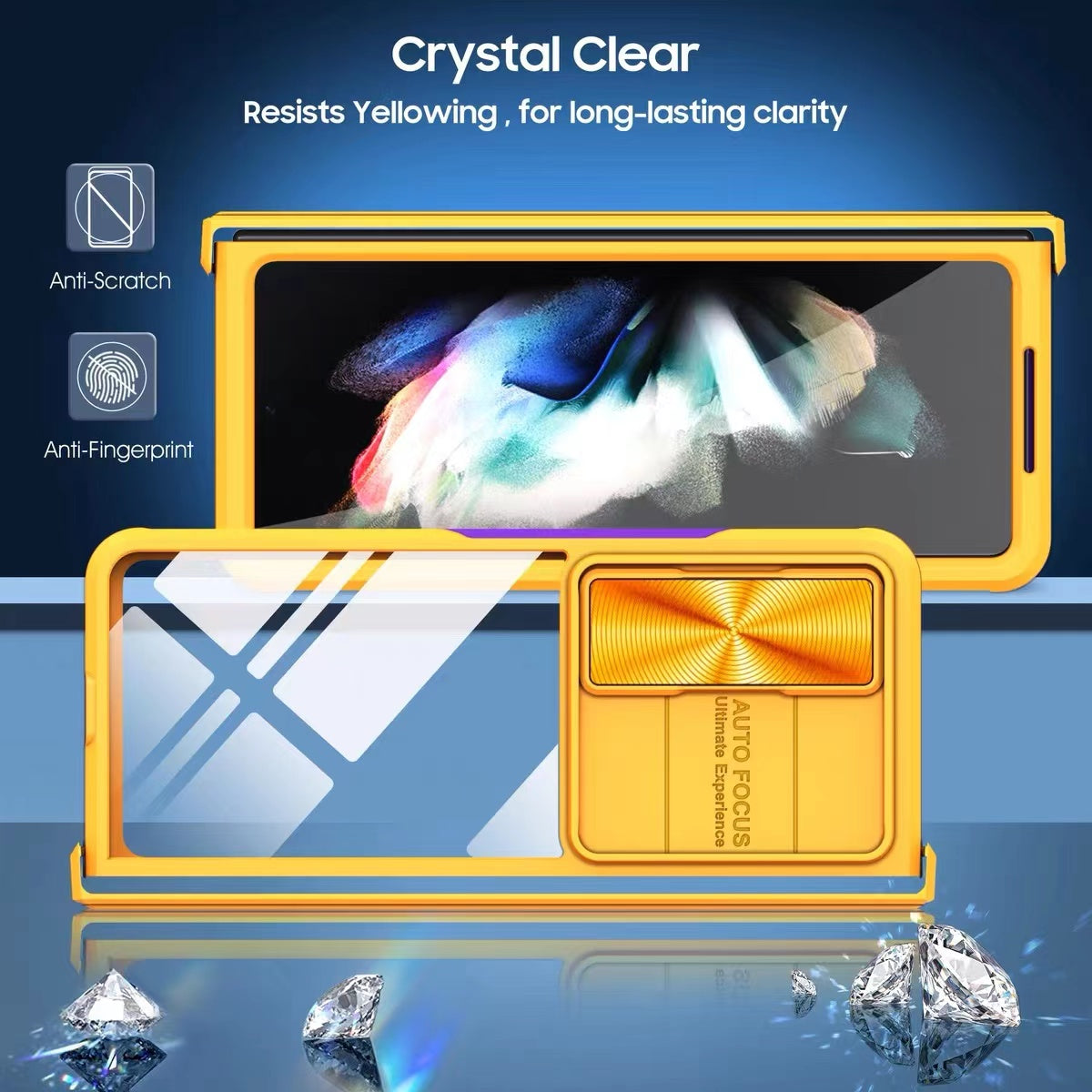 Samsung Galaxy Z Fold 4 transparent acrylic folding screen case