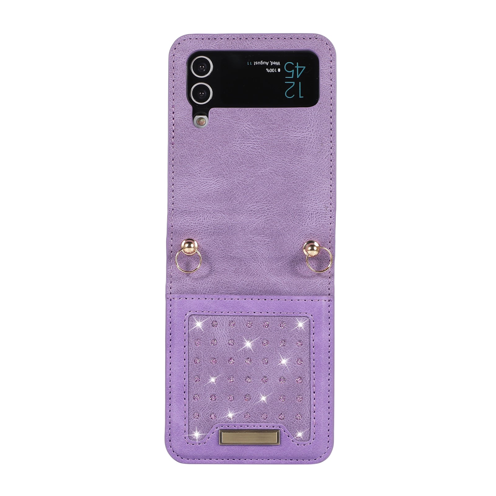 Samsung Galaxy Z Flip 4 Flash powder Insert card Leather case