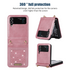 Samsung Galaxy Z Flip 4 Flash powder Insert card Leather case