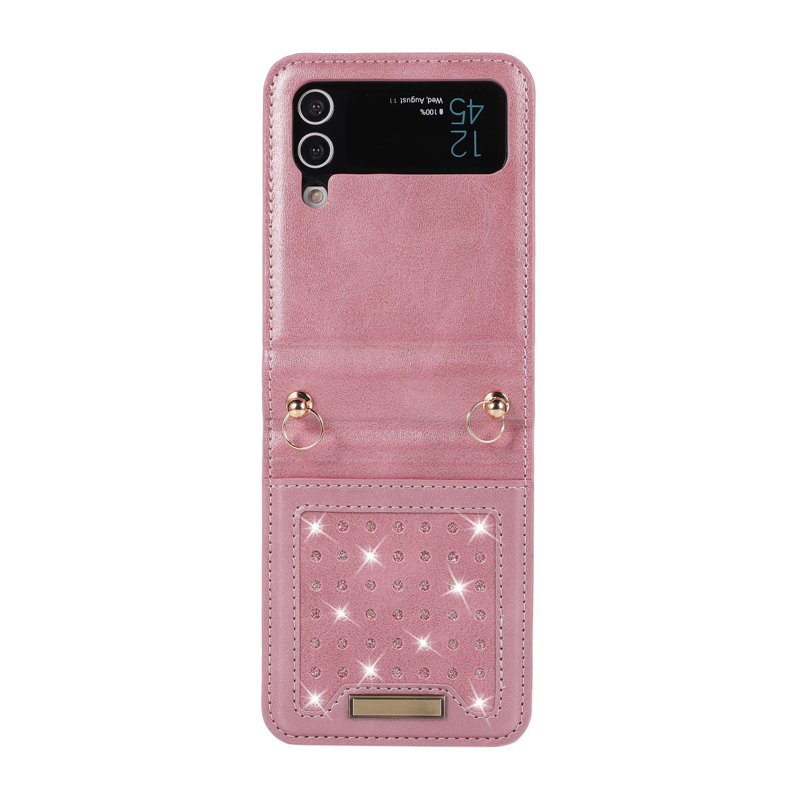 Samsung Galaxy Z Flip 4 Flash powder Insert card Leather case