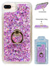 iPhone 8/ 7/ 6 Plus Floating Glitter Star Ring Phone Holder Case