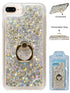 iPhone 8/ 7/ 6 Plus Floating Glitter Star Ring Phone Holder Case