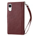 iPhone XR 2 in 1 Leather Wallet Case With 9 Credit Card Slots and Removable Back Cover 