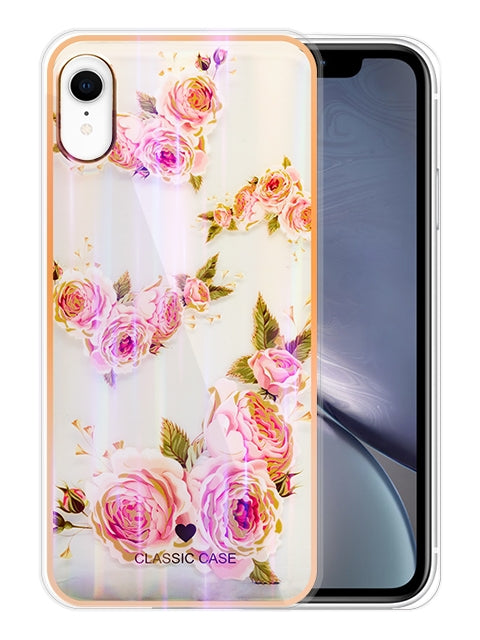 TPU painted fashion flower case for iPhone XR(6.1'')