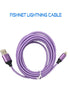 9FT Braided Nylon Fishnet Lightning Charging Cable Cord for iPhone 11/11 Pro /11 Pro Max/ Xs Max/ X / XS/ 8 / 7