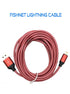 9FT Braided Nylon Fishnet Lightning Charging Cable Cord for iPhone 11/11 Pro /11 Pro Max/ Xs Max/ X / XS/ 8 / 7