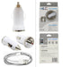 2 in 1 Car Charger for iPhone XM/XR/X/8/7/6/5-White