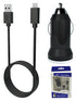 2 in 1 Car Charger with Charging Cable for Samsung Products- Black