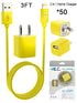 50 PCS 2 in 1 Home Charger for iPhone XM/XR/X/8/7/6/5