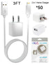 50 PCS 2 in 1 Home Charger for iPhone XM/XR/X/8/7/6/5
