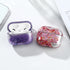 Transparent Floating Glitter Protective Case with Keychain for Airpods Pro