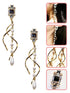 A Dozen of Designed Colorful Pearl Rhinestone Earrings (E042)