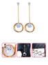 A Dozen of Rhinestone Dangle Earrings Drop Hoop Round Stud Earrings (E6102)