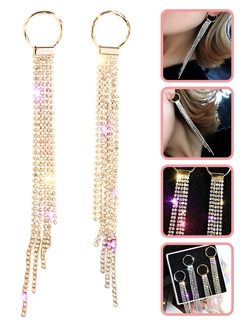 A Dozen of Fashion Designed Long Dangle Earrings (E814)