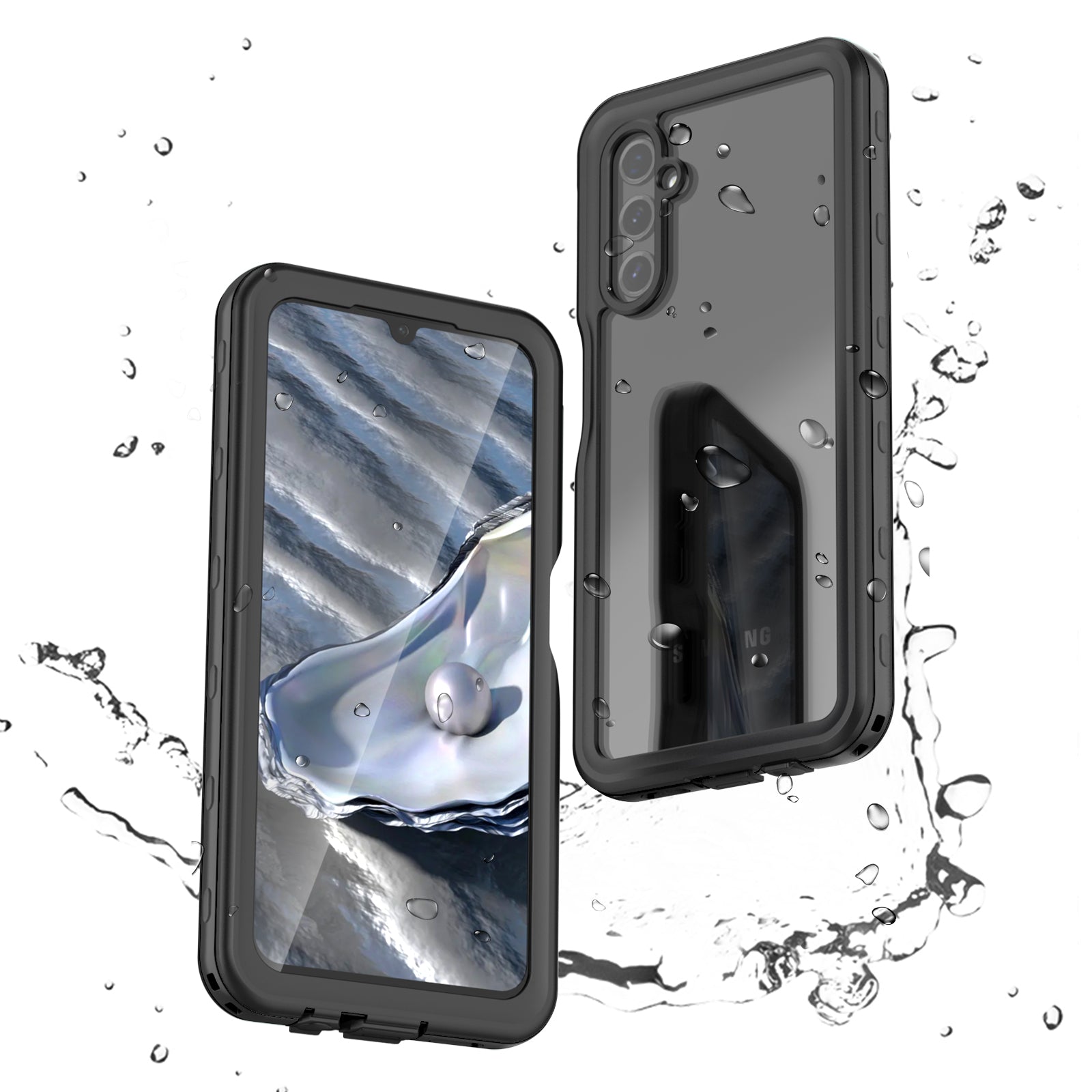 Samsung Galaxy A14 360 Full Protective Waterproof Case with Built-in Screen Fingerprint Protector