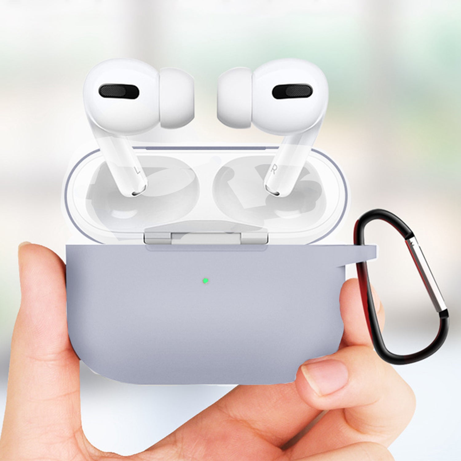 AirPods Pro Case Cover with Carabiner Silicone Compatible with Apple AirPods Pro 2019