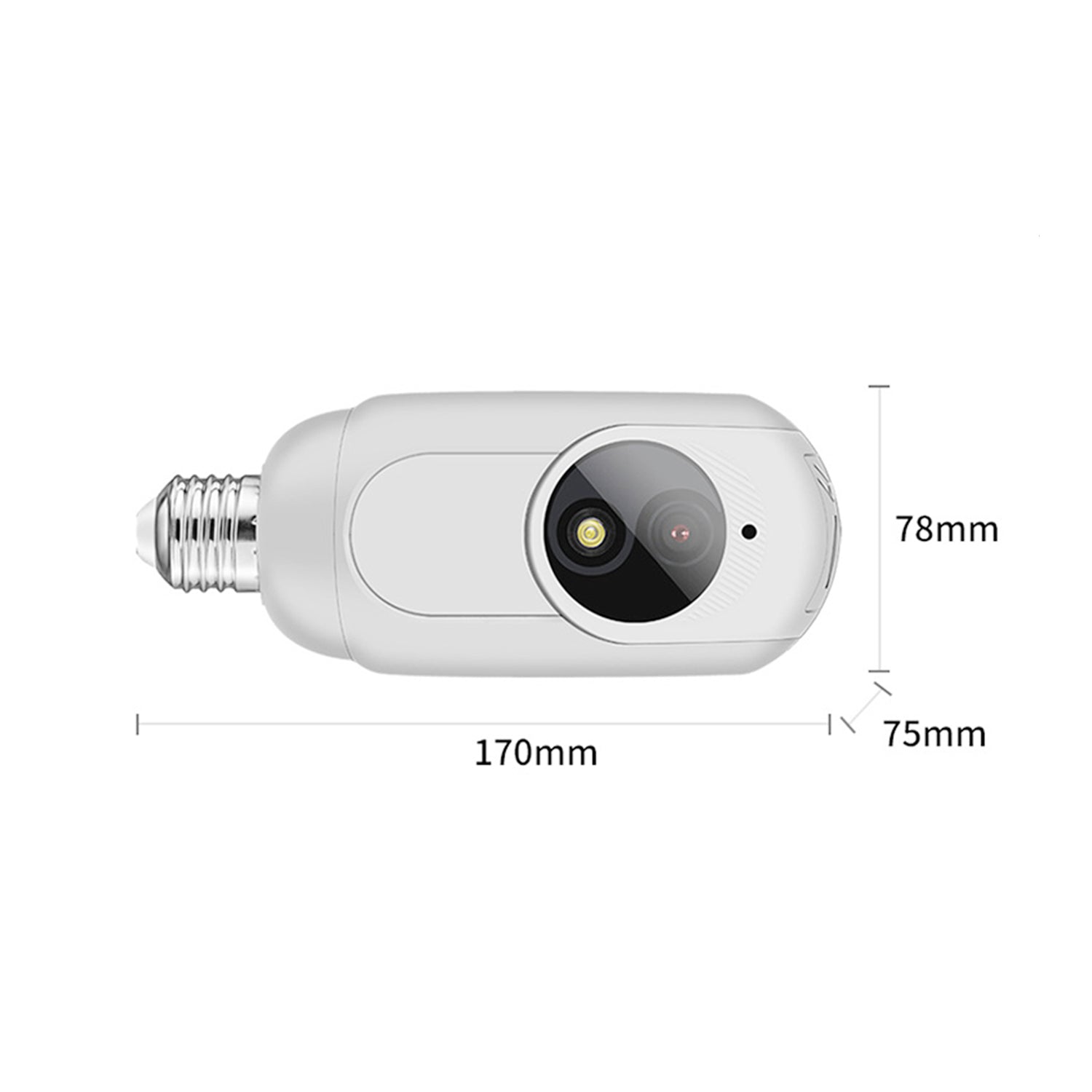360 ° panoramic HD monitoring bulb camera-White