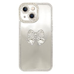 iPhone 13 Diamond frame color electroplating bow case