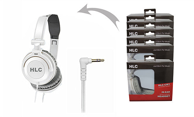 6 PCS of Premium Universal Headset (HLC-CM1 White)