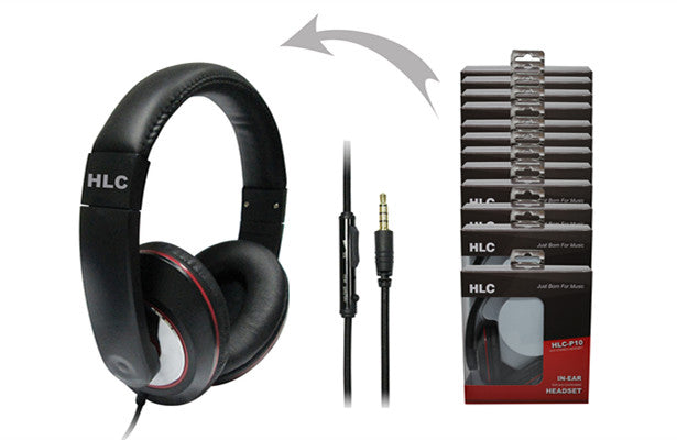 A Dozen Premium Universal Headphones HLC-P10 Black