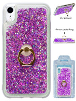 Floating Glitter Star Ring Phone Holder Case for iPhone XR