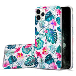 iPhone  12 Pro/ 12 (6.1") Plating Flower Silicone Cases with Laser Effect