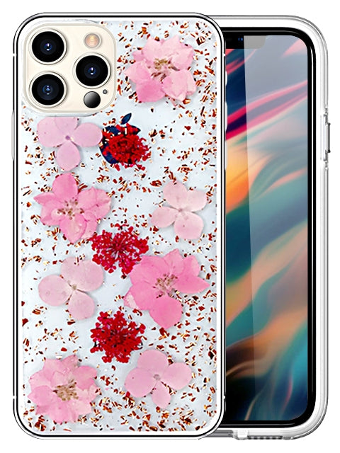 Soft Plastic Fashion Colorful Flowers Design Case for iPhone  12 Pro/ 12 (6.1")