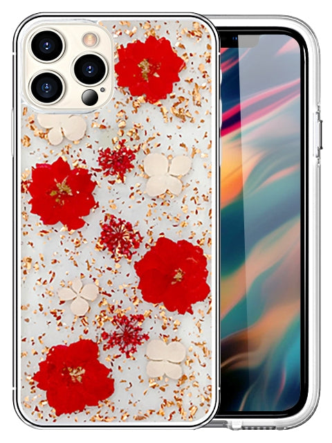 Soft Plastic Fashion Colorful Flowers Design Case for iPhone  12 Pro/ 12 (6.1")