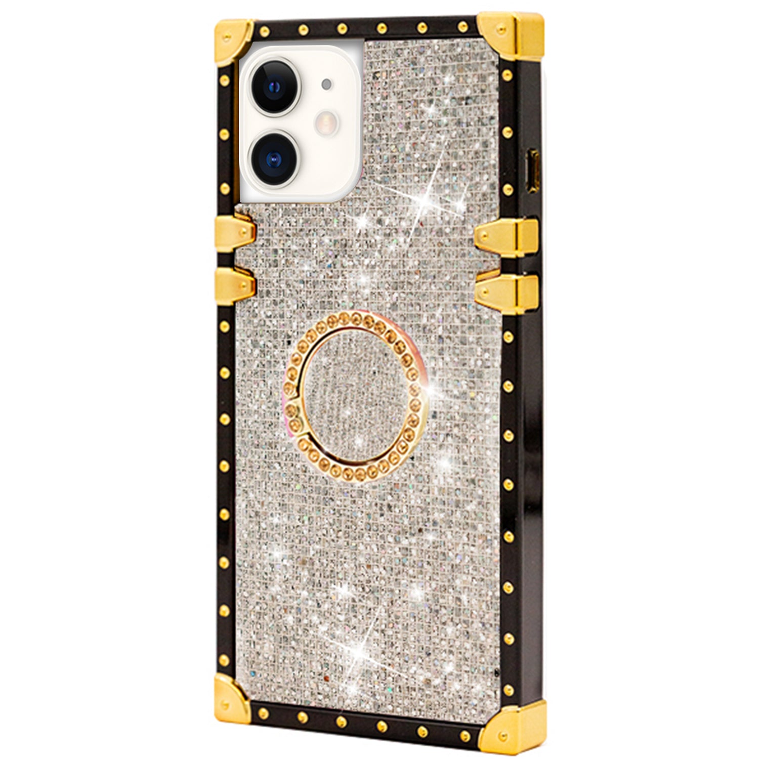 TPU Luxury Diamonds Fashion Case with Kickstand for iPhone 12 Mini (5.4")