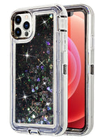 iPhone 11 Pro Max (6.5") Transparent Floating Glitter Heavy Duty Case