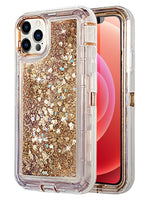 iPhone 12 Pro/12 (6.1") Transparent Floating Glitter Heavy Duty Case