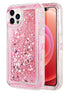 iPhone 12 Pro/12 (6.1") Transparent Floating Glitter Heavy Duty Case