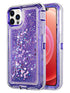 iPhone 11 Pro Max (6.5") Transparent Floating Glitter Heavy Duty Case