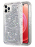 Transparent Floating Glitter Heavy Duty Case Compatible with Apple iPhone 11 Pro (5.8")