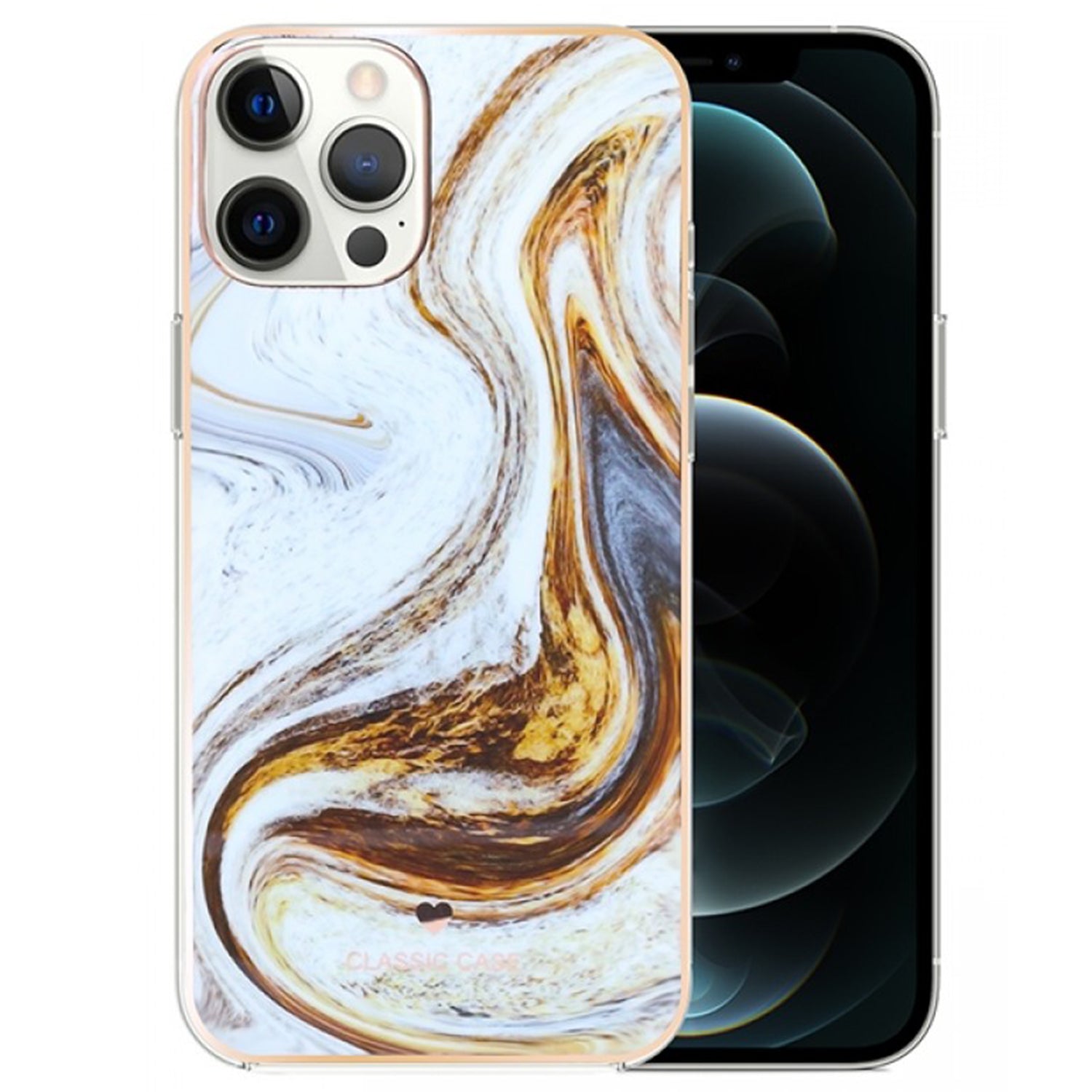 Marbling is ultra-thin, light, fashionable, soft and elastic, suitable  case for iPhone 12/12Pro (6.1")