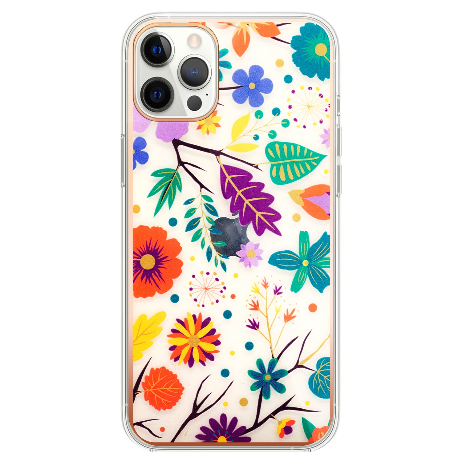 iPhone 12/12Pro(6.1'') TPU painted fashion flower case