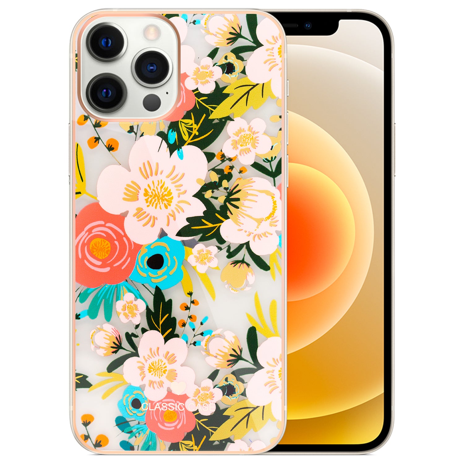 iPhone 12/12Pro(6.1'') TPU painted fashion flower case