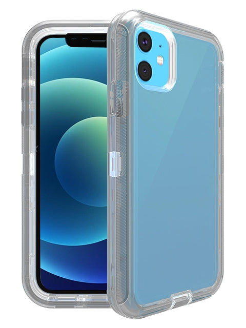 iPhone 11 (6.1")Transparent Full Protection Heavy Duty Case