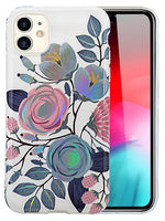 Plating Flower Silicone Cases with Laser Effect for iPhone 11 (6.1")