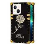 iPhone 13 TPU Rose print diamond fashion color case