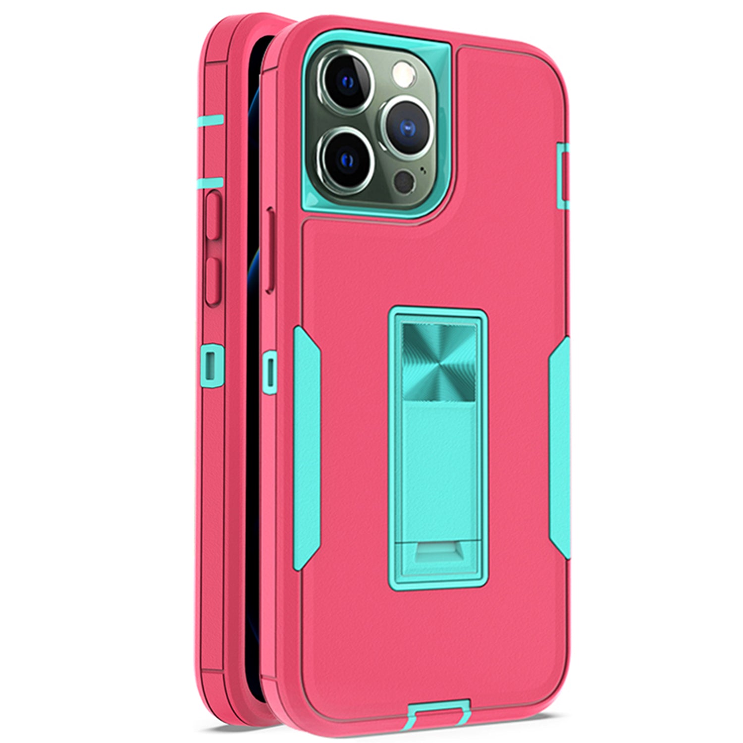 iPhone 12 Pro Max(6.7") Kickstand fully protected heavy-duty shockproof case