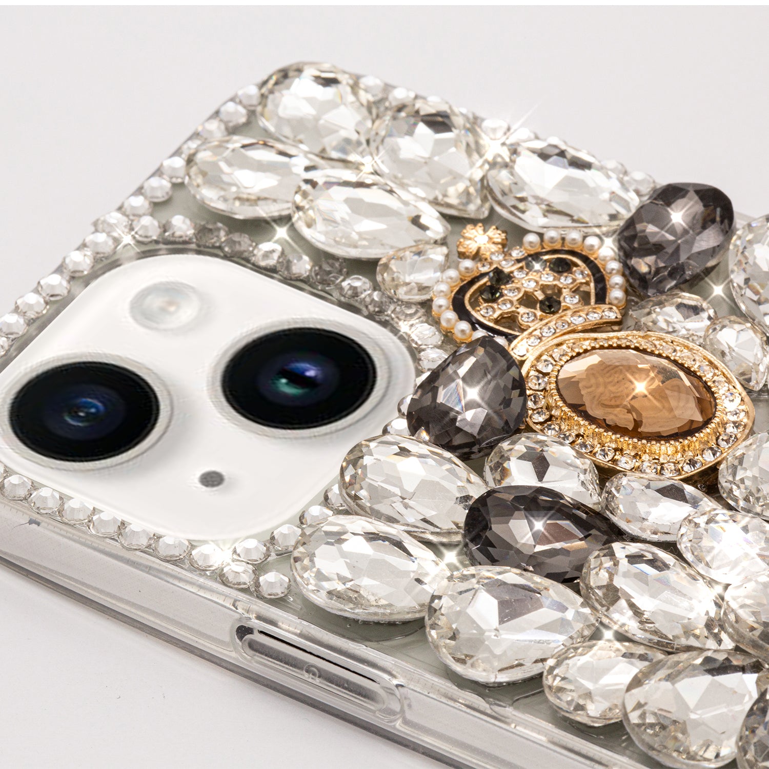 iPhone 14 Plus 3D diamond luxury bling bling TPU case