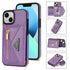 iPhone 14 Plus lanyard 2 in 1 Leather card bag case card slots