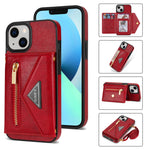 iPhone 14 Plus lanyard 2 in 1 Leather card bag case card slots